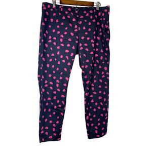 H & M women's slacks pants trousers chinos women's 14 blue navy pink fuchsia